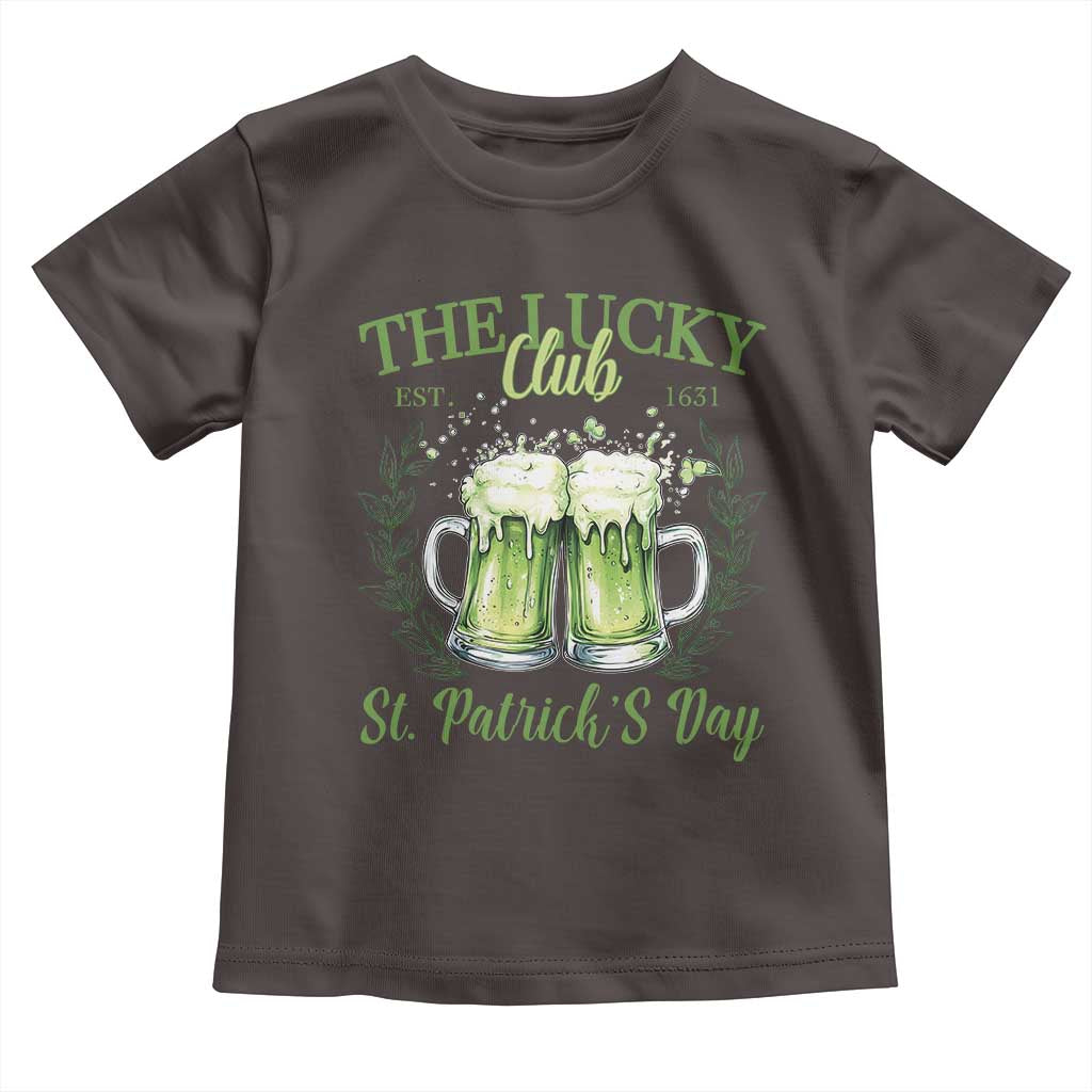 Irish Cat Eating Ramen Noodles Cute Anime St Patrick's Day Toddler T Shirt The Lucky Club TS10 Dark Chocolate Print Your Wear