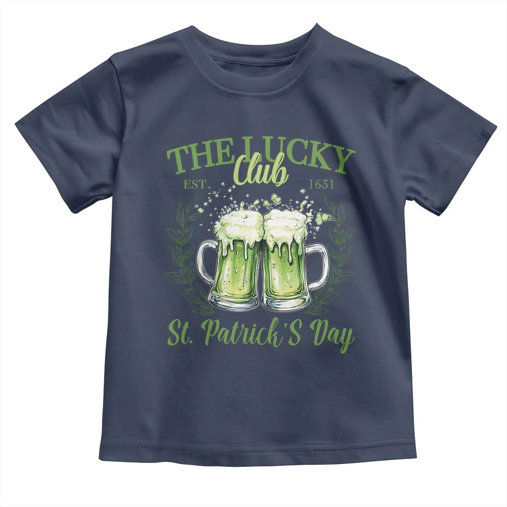 Irish Cat Eating Ramen Noodles Cute Anime St Patrick's Day Toddler T Shirt The Lucky Club TS10 Navy Print Your Wear