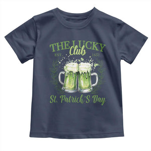 Irish Cat Eating Ramen Noodles Cute Anime St Patrick's Day Toddler T Shirt The Lucky Club TS10 Navy Print Your Wear