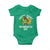 St Patricks Day Bigfoot Baby Onesie Irish Shamrock Sasquatch Beer Lovers TS10 Irish Green Print Your Wear