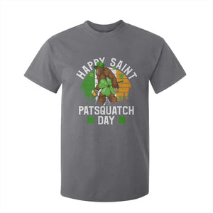 St Patricks Day Bigfoot T Shirt For Kid Irish Shamrock Sasquatch Beer Lovers TS10 Charcoal Print Your Wear