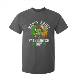 St Patricks Day Bigfoot T Shirt For Kid Irish Shamrock Sasquatch Beer Lovers TS10 Dark Heather Print Your Wear