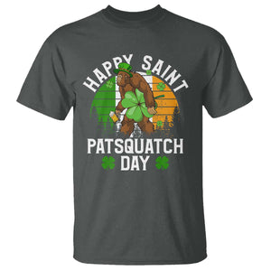 St Patricks Day Bigfoot T Shirt Irish Shamrock Sasquatch Beer Lovers TS10 Dark Heather Print Your Wear