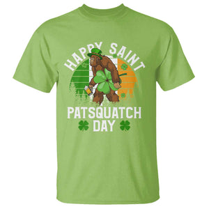 St Patricks Day Bigfoot T Shirt Irish Shamrock Sasquatch Beer Lovers TS10 Lime Print Your Wear