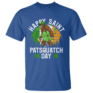 St Patricks Day Bigfoot T Shirt Irish Shamrock Sasquatch Beer Lovers TS10 Royal Blue Print Your Wear