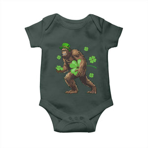 St Patricks Day Bigfoot Baby Onesie Funny Sasquatch Shamrock TS10 Print Your Wear