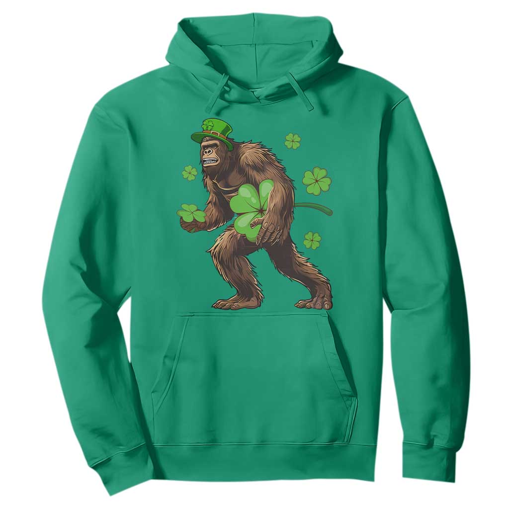 St Patricks Day Bigfoot Hoodie Funny Sasquatch Shamrock TS10 Irish Green Print Your Wear