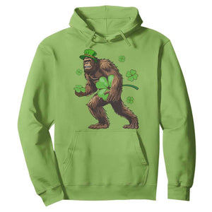 St Patricks Day Bigfoot Hoodie Funny Sasquatch Shamrock TS10 Lime Print Your Wear