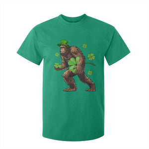 St Patricks Day Bigfoot T Shirt For Kid Funny Sasquatch Shamrock TS10 Irish Green Print Your Wear
