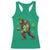 St Patricks Day Bigfoot Racerback Tank Top Funny Sasquatch Shamrock TS10 Irish Green Print Your Wear