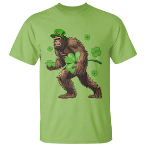 St Patricks Day Bigfoot T Shirt Funny Sasquatch Shamrock TS10 Lime Print Your Wear