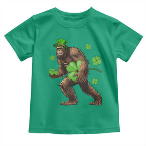 St Patricks Day Bigfoot Toddler T Shirt Funny Sasquatch Shamrock TS10 Irish Green Print Your Wear