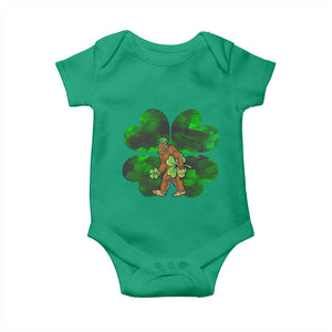 St Patricks Day Lucky Shamrock Bigfoot Baby Onesie Funny Sasquatch Irish TS10 Irish Green Print Your Wear