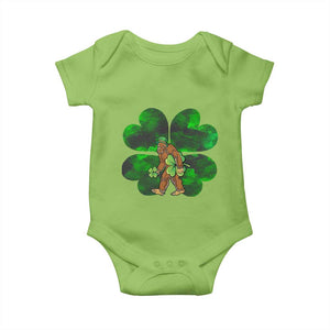 St Patricks Day Lucky Shamrock Bigfoot Baby Onesie Funny Sasquatch Irish TS10 Lime Print Your Wear