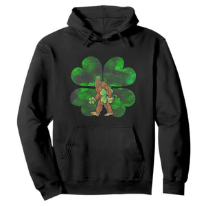 St Patricks Day Lucky Shamrock Bigfoot Hoodie Funny Sasquatch Irish TS10 Black Print Your Wear