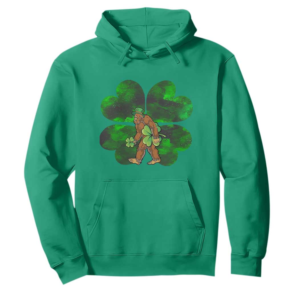 St Patricks Day Lucky Shamrock Bigfoot Hoodie Funny Sasquatch Irish TS10 Irish Green Print Your Wear