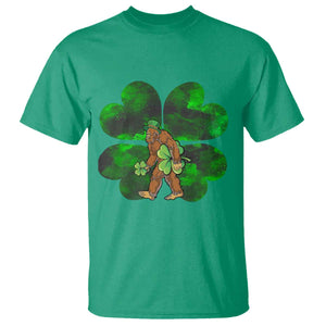 St Patricks Day Lucky Shamrock Bigfoot T Shirt Funny Sasquatch Irish TS10 Irish Green Print Your Wear