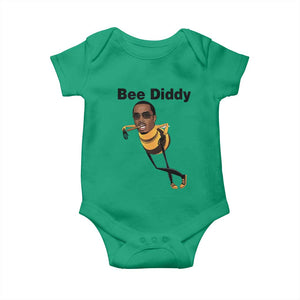 Bee Diddy Baby Onesie Dark Humor Internet Meme Brainrot Gen Z TS10 Irish Green Print Your Wear