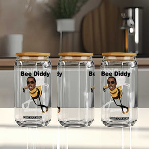 Bee Diddy Glass Can Dark Humor Internet Meme Brainrot Gen Z TS10 Print Your Wear