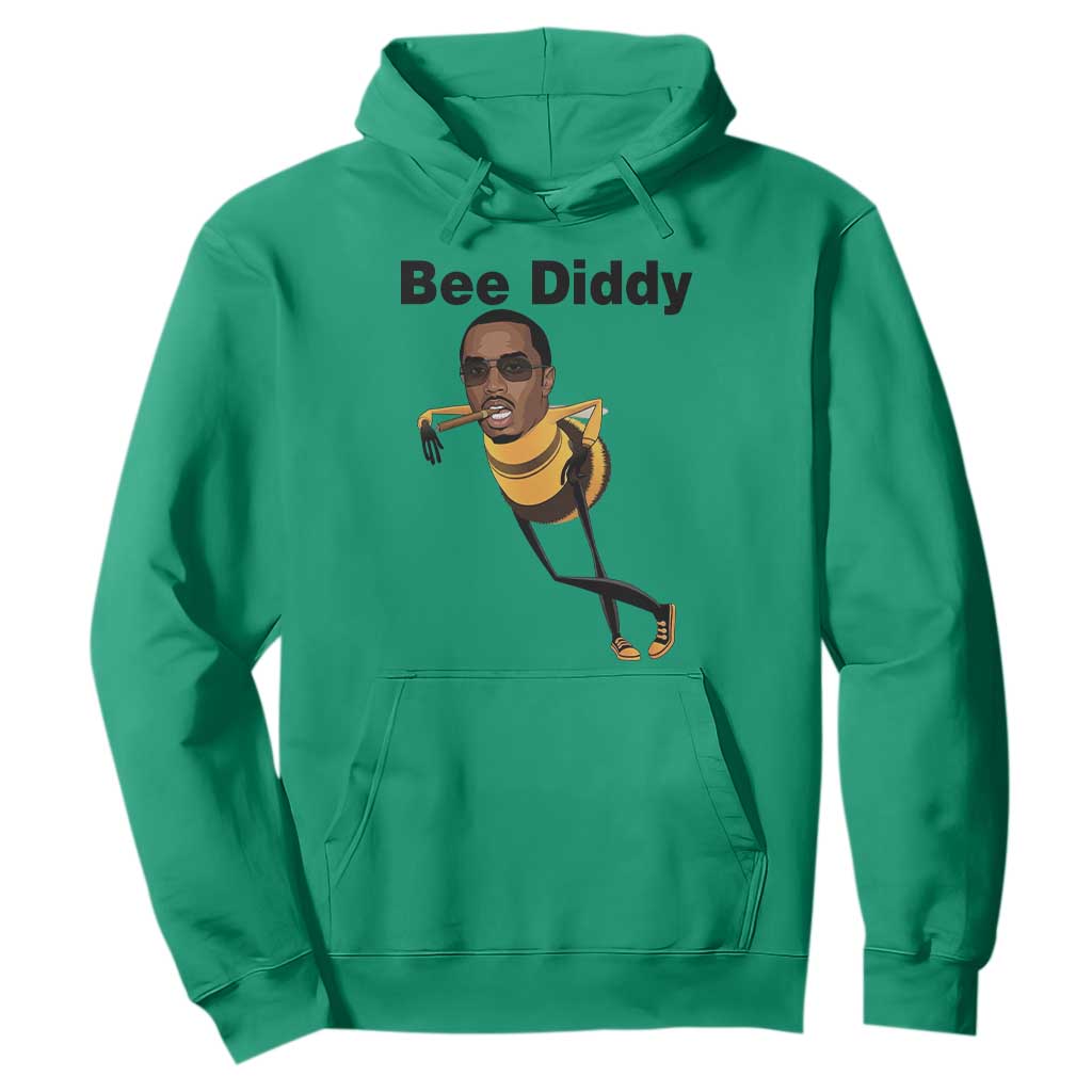 Bee Diddy Hoodie Dark Humor Internet Meme Brainrot Gen Z TS10 Irish Green Print Your Wear