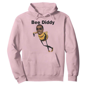 Bee Diddy Hoodie Dark Humor Internet Meme Brainrot Gen Z TS10 Light Pink Print Your Wear