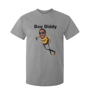 Bee Diddy T Shirt For Kid Dark Humor Internet Meme Brainrot Gen Z TS10 Sport Gray Print Your Wear