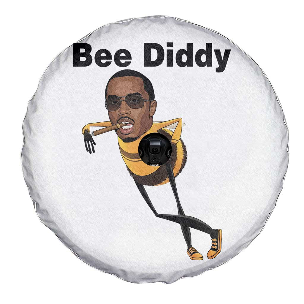 Bee Diddy Spare Tire Cover Dark Humor Internet Meme Brainrot Gen Z TS10 Print Your Wear