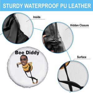 Bee Diddy Spare Tire Cover Dark Humor Internet Meme Brainrot Gen Z TS10 Print Your Wear