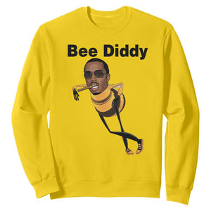 Bee Diddy Sweatshirt Dark Humor Internet Meme Brainrot Gen Z TS10 Daisy Print Your Wear