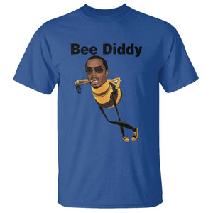Bee Diddy T Shirt Dark Humor Internet Meme Brainrot Gen Z TS10 Royal Blue Print Your Wear