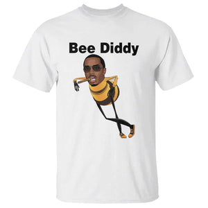 Bee Diddy T Shirt Dark Humor Internet Meme Brainrot Gen Z TS10 White Print Your Wear
