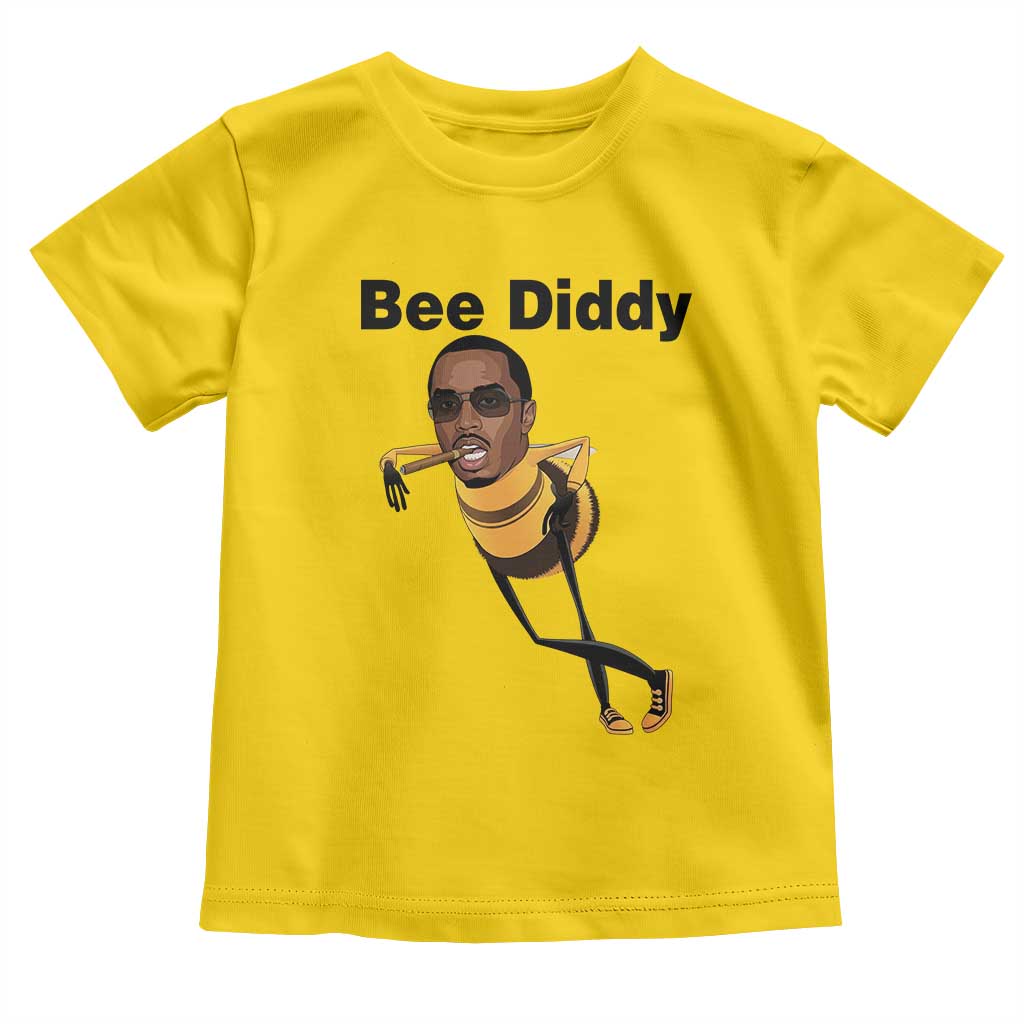 Bee Diddy Toddler T Shirt Dark Humor Internet Meme Brainrot Gen Z TS10 Daisy Print Your Wear