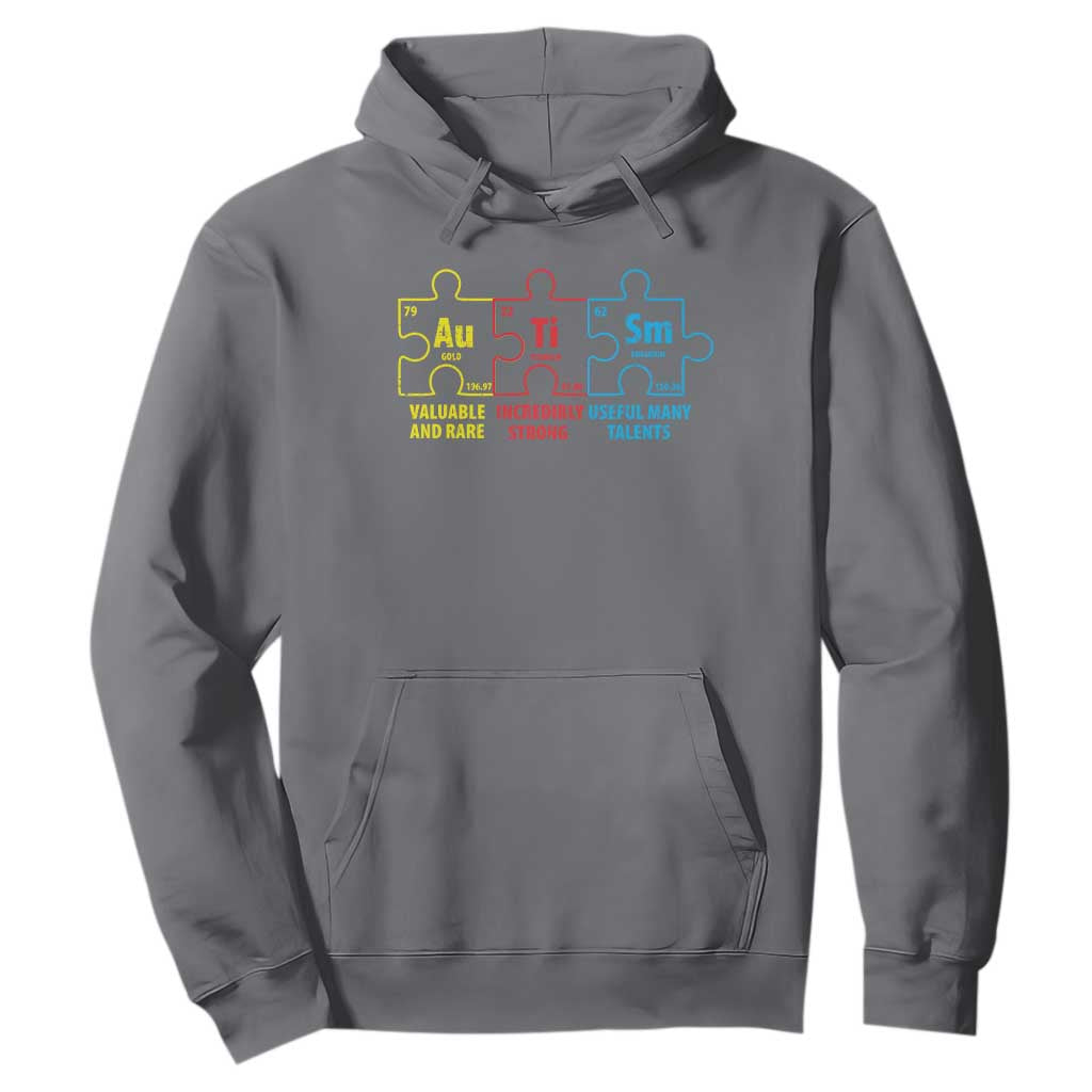 Autism Awareness Hoodie Elements Periodic Table ASD TS10 Charcoal Print Your Wear