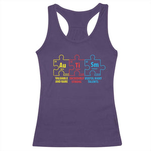 Autism Awareness Racerback Tank Top Elements Periodic Table ASD TS10 Purple Print Your Wear