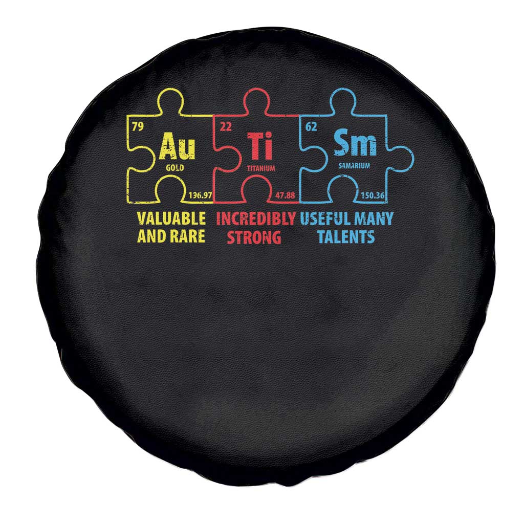 Autism Awareness Spare Tire Cover Elements Periodic Table ASD TS10 Print Your Wear