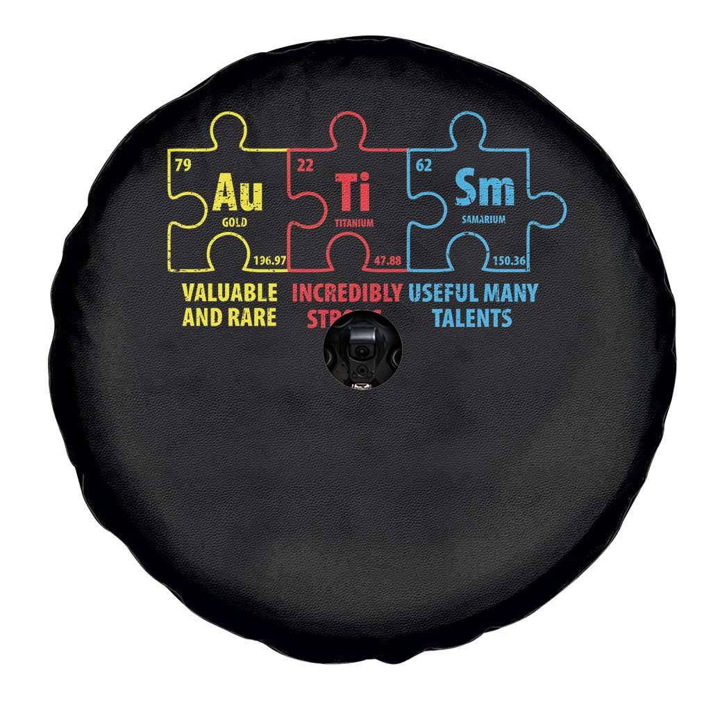 Autism Awareness Spare Tire Cover Elements Periodic Table ASD TS10 Print Your Wear