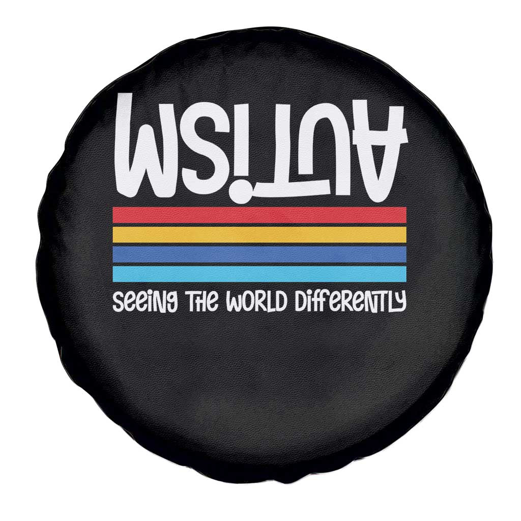 Autism Awareness Spare Tire Cover Seeing the World Differently ASD Month Support TS10 Print Your Wear