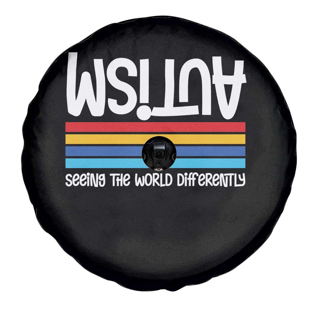 Autism Awareness Spare Tire Cover Seeing the World Differently ASD Month Support TS10 Print Your Wear
