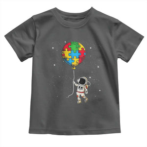 Autism Awareness Astronaut Toddler T Shirt Puzzle Pieces Balloon Space Autistic TS10 Dark Heather Print Your Wear
