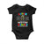 Autism Mom Baby Onesie Raising Hero Messy Bun Autism Awareness TS10 Black Print Your Wear