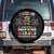 Autism Mom Spare Tire Cover Raising Hero Messy Bun Autism Awareness TS10 No hole Black Print Your Wear