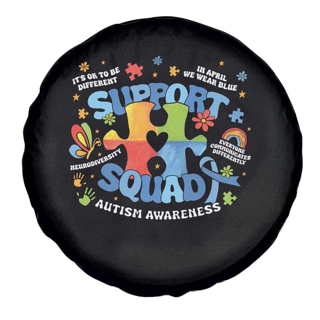 Autism Awareness Support Squad Spare Tire Cover TS10 Print Your Wear