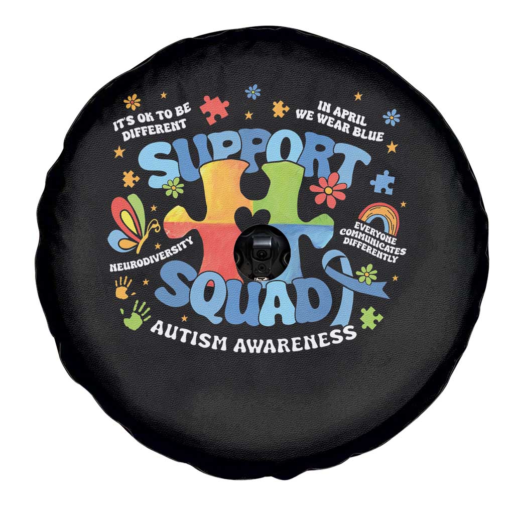 Autism Awareness Support Squad Spare Tire Cover TS10 Print Your Wear