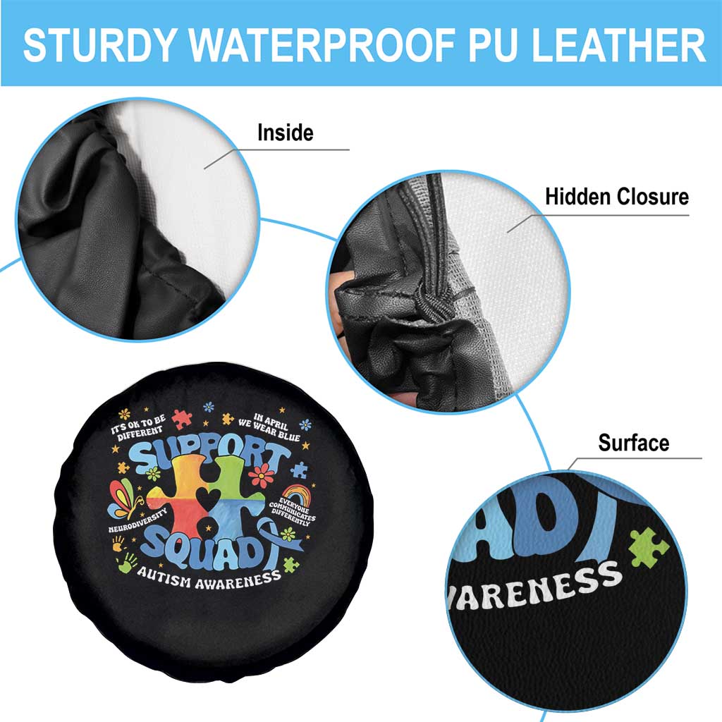 Autism Awareness Support Squad Spare Tire Cover TS10 Print Your Wear