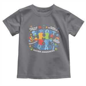 Autism Awareness Support Squad Toddler T Shirt TS10 Charcoal Print Your Wear