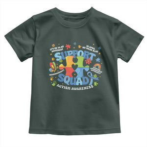 Autism Awareness Support Squad Toddler T Shirt TS10 Dark Forest Green Print Your Wear