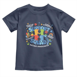 Autism Awareness Support Squad Toddler T Shirt TS10 Navy Print Your Wear