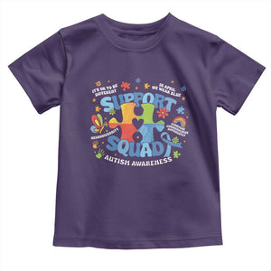 Autism Awareness Support Squad Toddler T Shirt TS10 Purple Print Your Wear