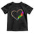 Autism Awareness Love Heart Puzzle Piece Toddler T Shirt TS10 Black Print Your Wear