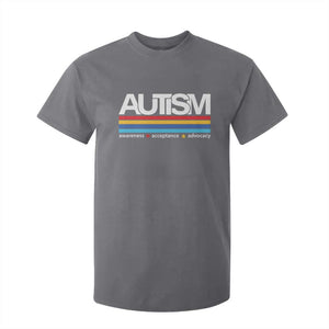 Retro Autism Awareness Acceptance T Shirt For Kid TS10 Charcoal Print Your Wear